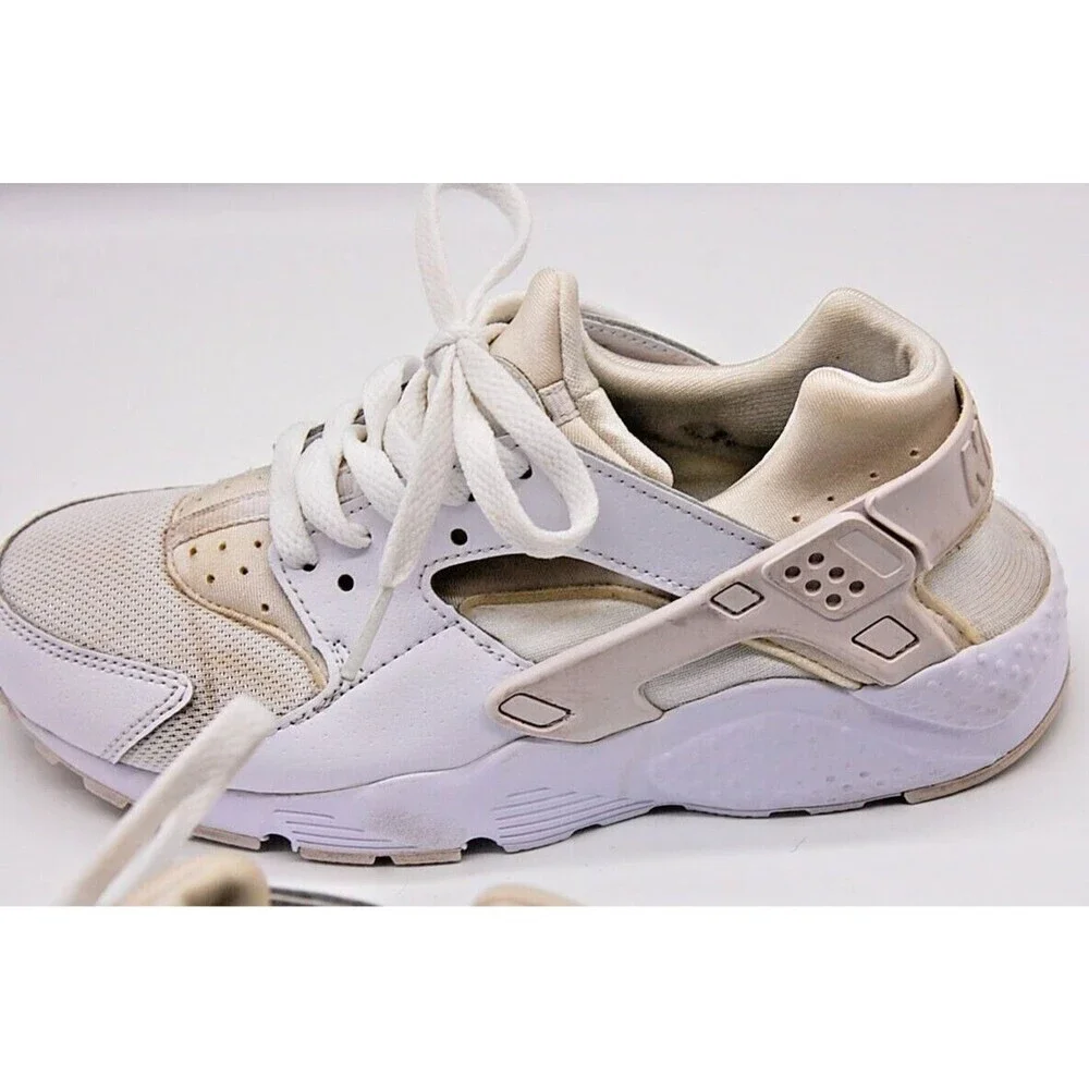 NIKE HUARACHE RUN/ Pure Platinum/White/ 4Y/ 654275-110
